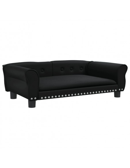 Lettino per Cani Nero 95x55x30 cm in Similpelle