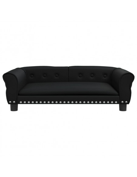 Lettino per Cani Nero 95x55x30 cm in Similpelle