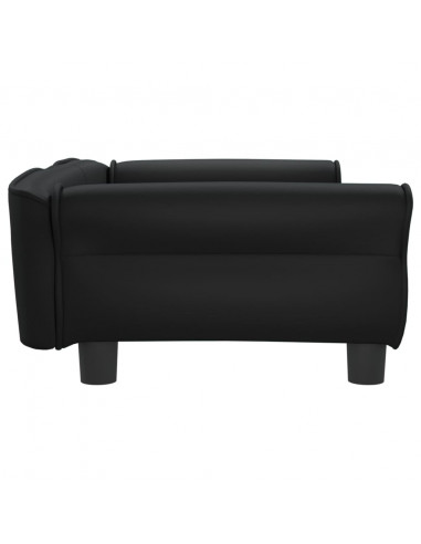 Lettino per Cani Nero 95x55x30 cm in Similpelle