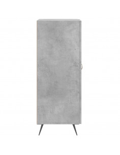 Credenza Grigio Cemento 34,5x34x90 cm in Legno Multistrato 2