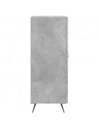 Credenza Grigio Cemento 34,5x34x90 cm in Legno Multistrato