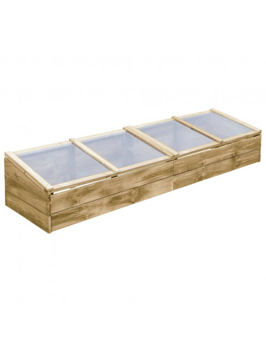 Serre 2 pz in Legno di Pino Impregnato 200x50x35 cm