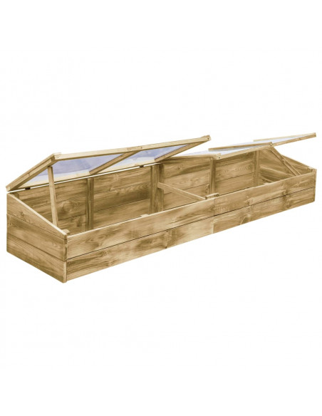 Serre 2 pz in Legno di Pino Impregnato 200x50x35 cm