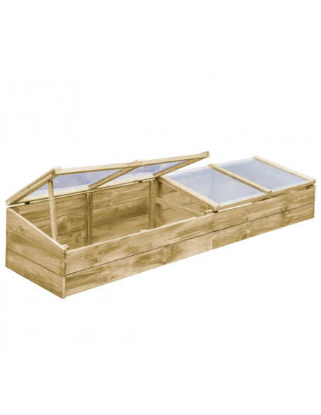 Serre 2 pz in Legno di Pino Impregnato 200x50x35 cm