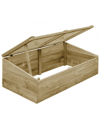 Serre 2 pz in Legno di Pino Impregnato 100x50x35 cm