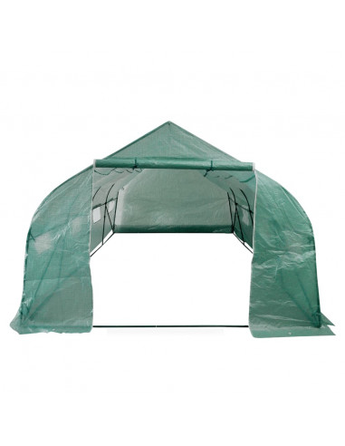 Serra Polietilene Portatile Accessibile Struttura Acciaio 18 m²