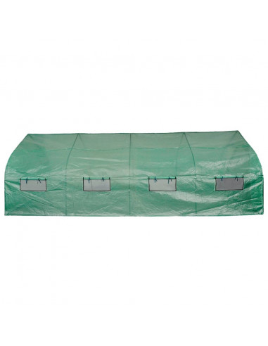 Serra Polietilene Portatile Accessibile Struttura Acciaio 18 m²