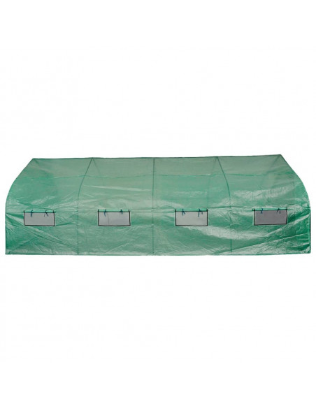Serra Polietilene Portatile Accessibile Struttura Acciaio 18 m²