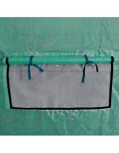 Serra Polietilene Portatile Accessibile Struttura Acciaio 18 m²