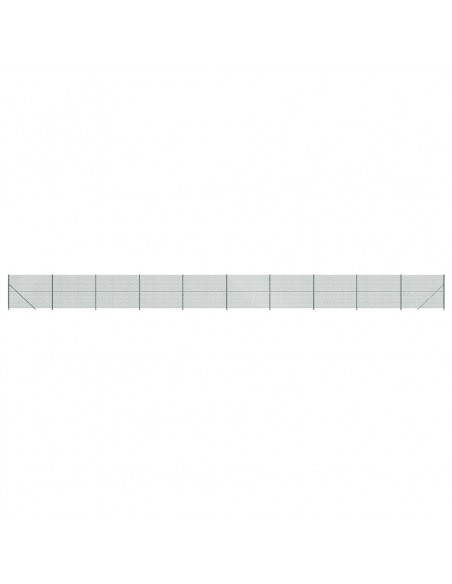Recinzione a Rete con Flangia Verde 2,2x25 m