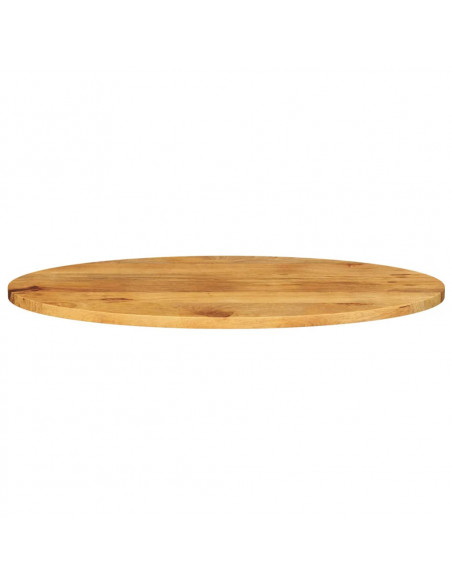 Piano Tavolo 110x50x2,5 cm Ovale in Legno Massello di Mango