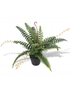 Felce Pianta Artificiale con Vaso 50 cm Verde 2