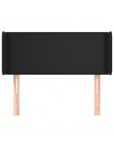 Testiera ad Orecchio Nera 93x16x78/88 cm in Similpelle