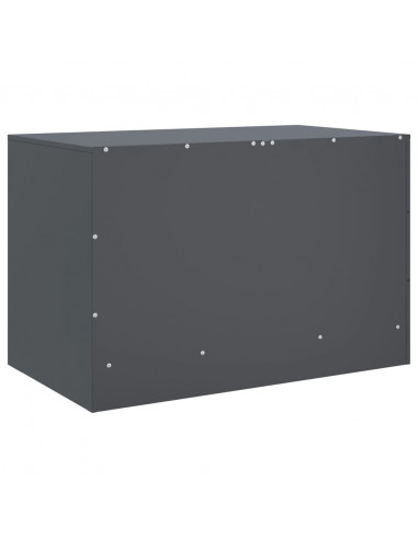 Mobili TV 2 pz Antracite 67x39x44 cm in Acciaio