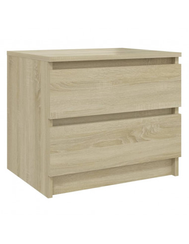 Comodini 2pz Rovere Sonoma 50x39x43,5 cm in Legno Multistrato
