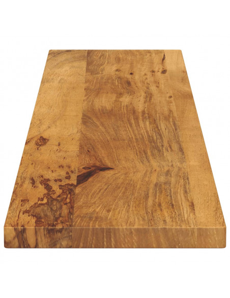 Piano per Tavolo 140x20x3,8cm Rettangolare Legno Massello Mango