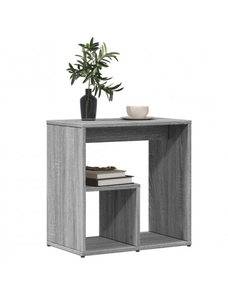 Tavolino Grigio Sonoma 50x30x50 cm Legno Multistrato
