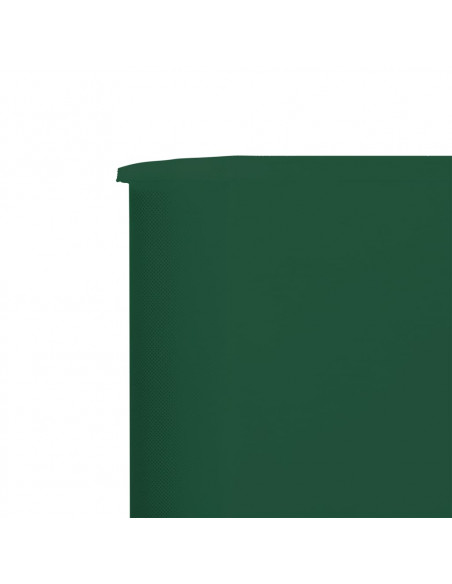 Paravento a 9 Pannelli in Tessuto 1200x160 cm Verde