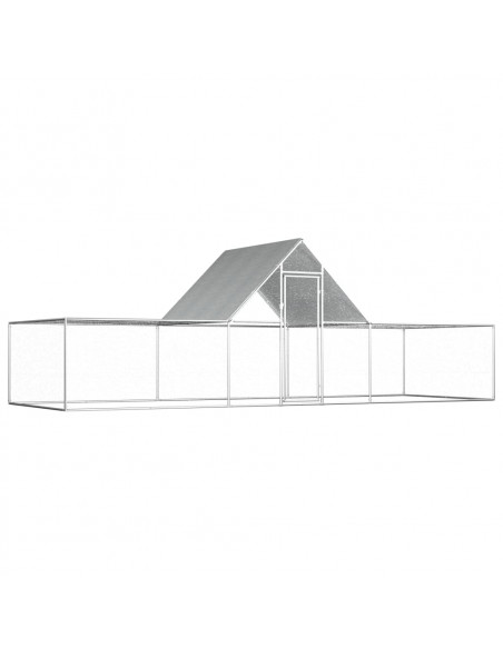 Pollaio 6x2x2 m in Acciaio Zincato