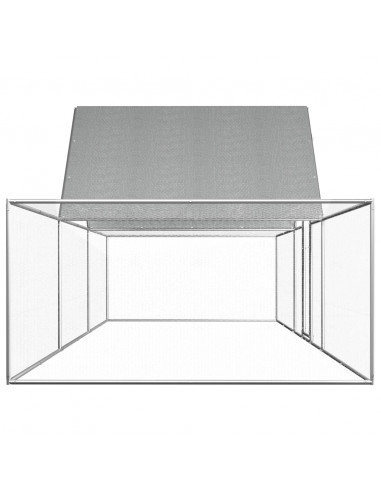 Pollaio 6x2x2 m in Acciaio Zincato