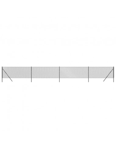 Recinzione a Rete Antracite 1x10 m