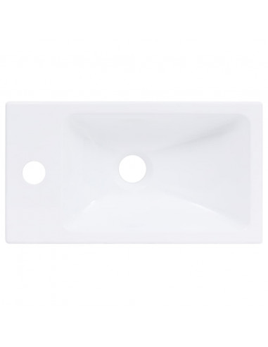 Lavabo 400x220x90 mm in SMC Bianco