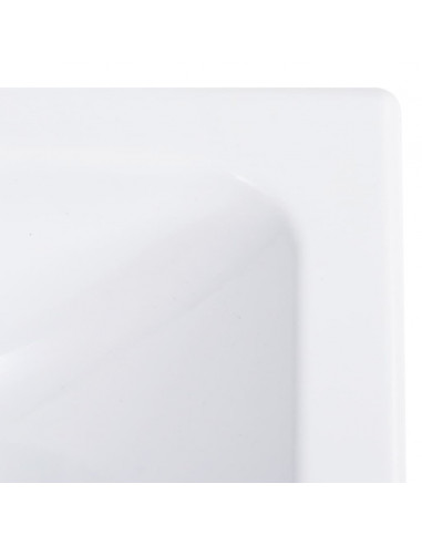 Lavabo 400x220x90 mm in SMC Bianco