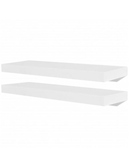 Mensole a Parete 4 pz Bianche 60 cm