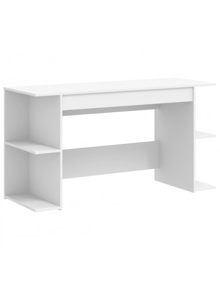 Scrivania Bianca 140x50x75 cm in Legno Multistrato