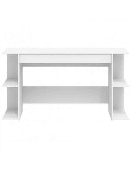 Scrivania Bianca 140x50x75 cm in Legno Multistrato