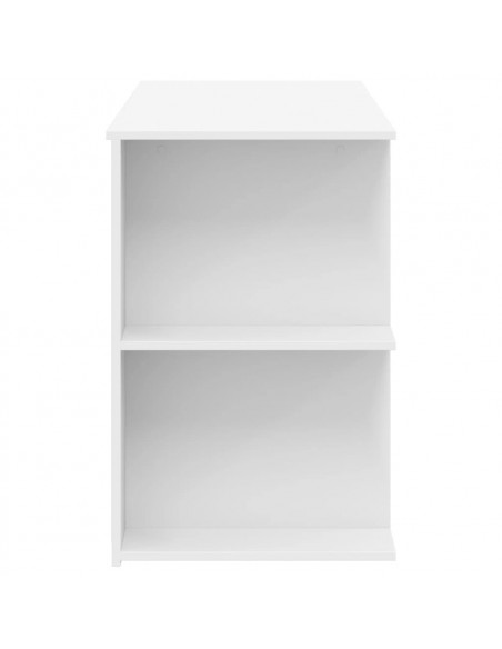 Scrivania Bianca 140x50x75 cm in Legno Multistrato