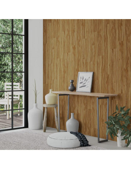Pannelli da Parete Effetto Legno Marrone PVC 4,12 m²