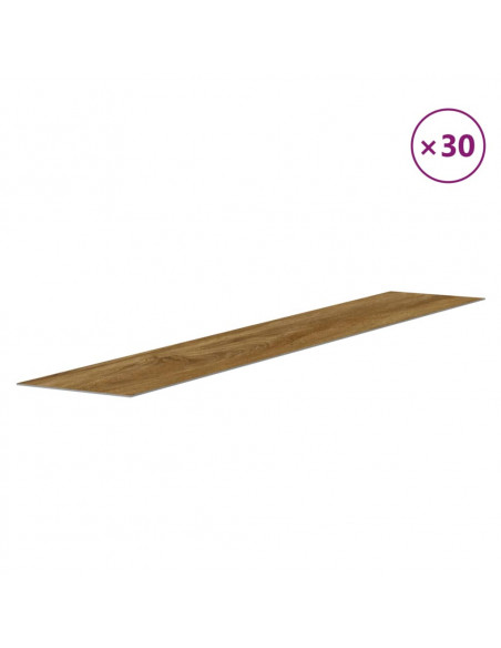 Pannelli da Parete Effetto Legno Marrone PVC 4,12 m²