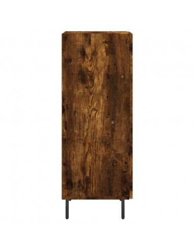 Credenza Rovere Fumo 34,5x34x90 cm in Legno Multistrato