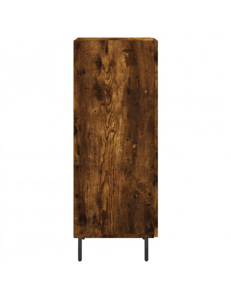 Credenza Rovere Fumo 34,5x34x90 cm in Legno Multistrato
