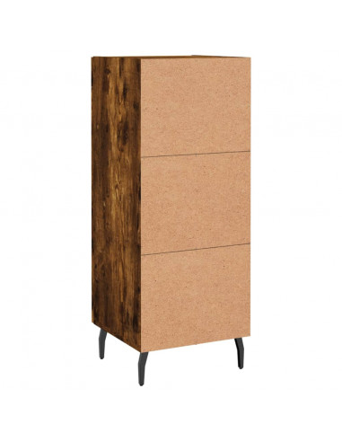 Credenza Rovere Fumo 34,5x34x90 cm in Legno Multistrato