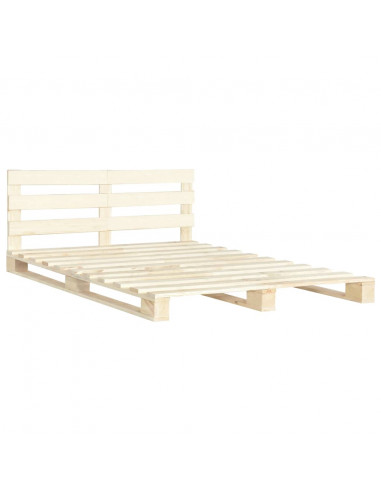 Giroletto in Pallet di Legno Massello di Pino 180x200 cm