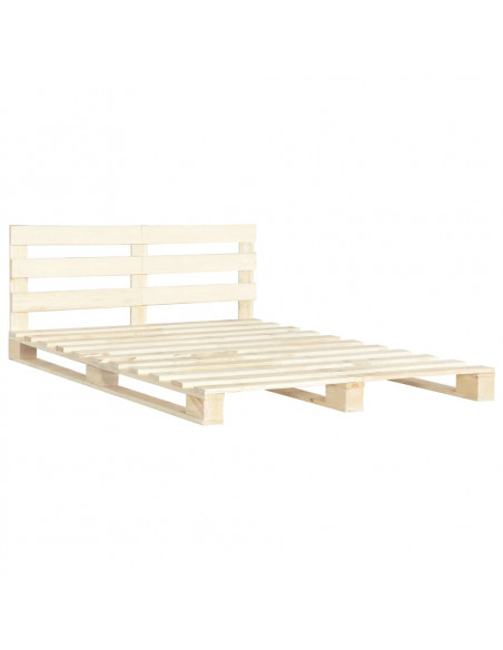 Giroletto in Pallet di Legno Massello di Pino 180x200 cm