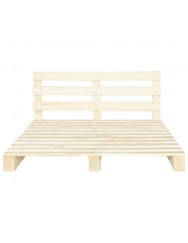 Giroletto in Pallet di Legno Massello di Pino 180x200 cm