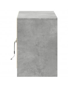 Mobile Porta TV con LED Grigio Cemento 100x34x50 cm Truciolato 2