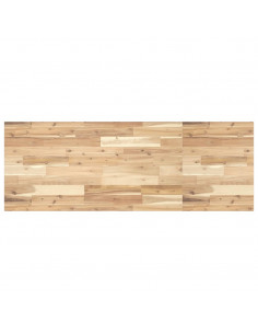 Piano Tavolo Rettangolare 160x50x2cm Legno Massello di Acacia 2