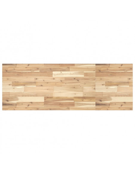 Piano Tavolo Rettangolare 160x50x2cm Legno Massello di Acacia