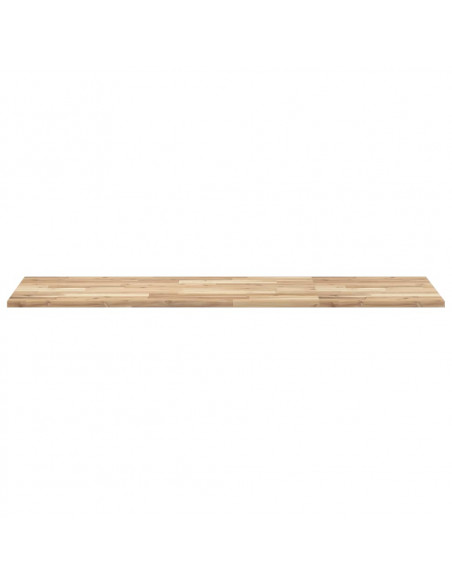 Piano Tavolo Rettangolare 160x50x2cm Legno Massello di Acacia
