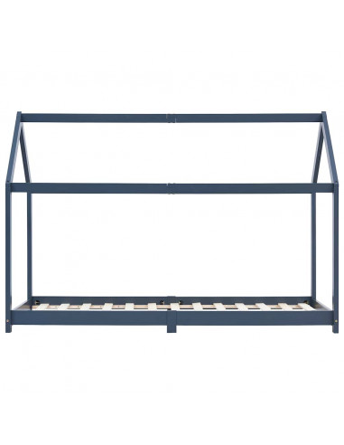 Giroletto per Bambini Grigio in Massello di Pino 90x200 cm