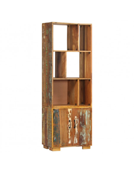 Libreria 60x35x180 cm in Legno Massello di Recupero