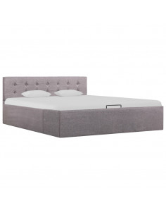 Giroletto con Contenitore Grigio Talpa in Tessuto 140x200 cm 2