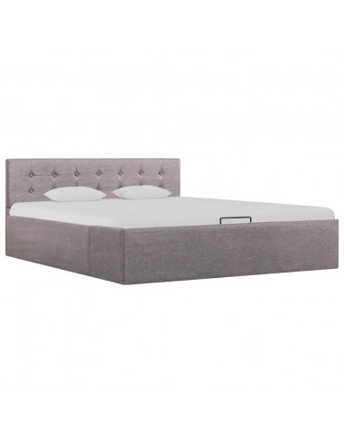 Giroletto con Contenitore Grigio Talpa in Tessuto 140x200 cm