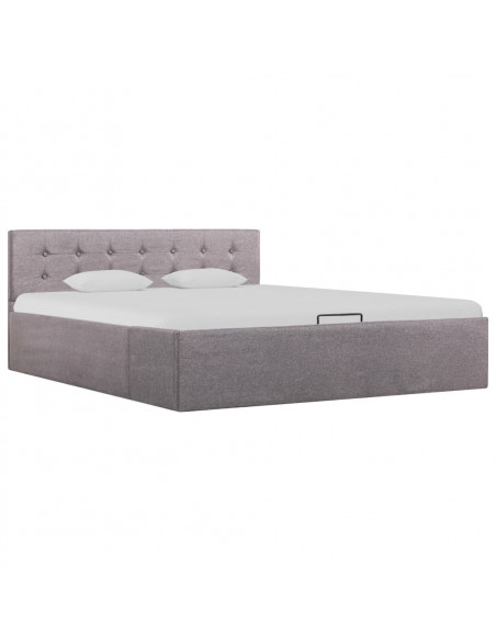 Giroletto con Contenitore Grigio Talpa in Tessuto 140x200 cm