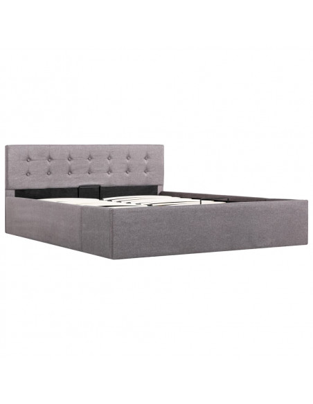 Giroletto con Contenitore Grigio Talpa in Tessuto 140x200 cm