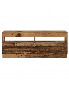 Mobile Porta TV con LED Legno Antico 100x35x40 cm Truciolato 2